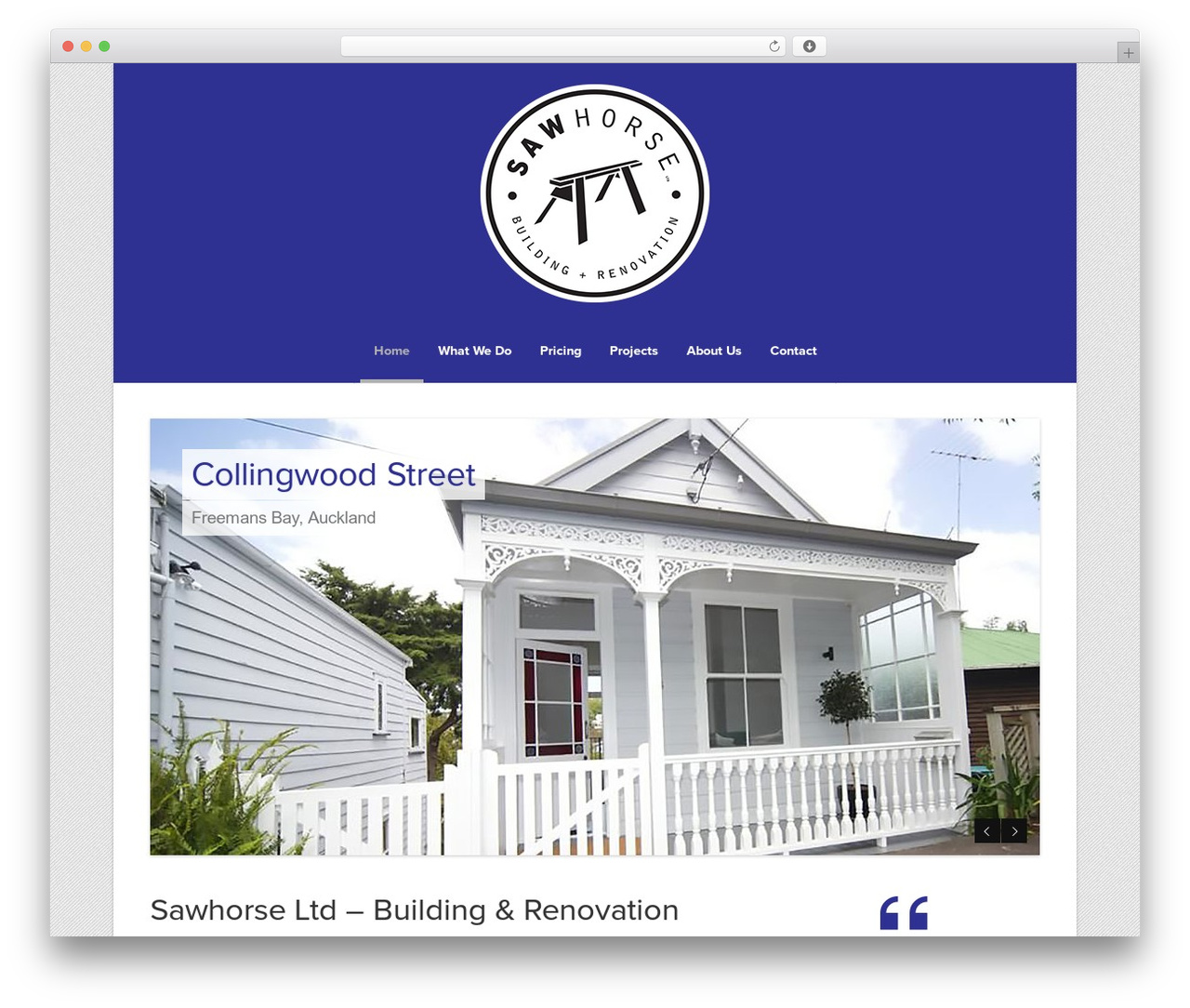Theme WordPress Aria - sawhorse.co.nz