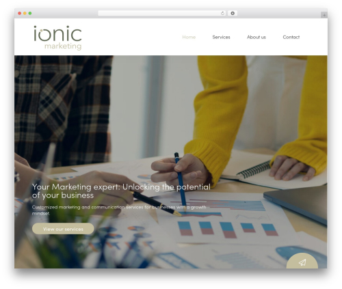 Theme WordPress Mustersite - ionic.marketing