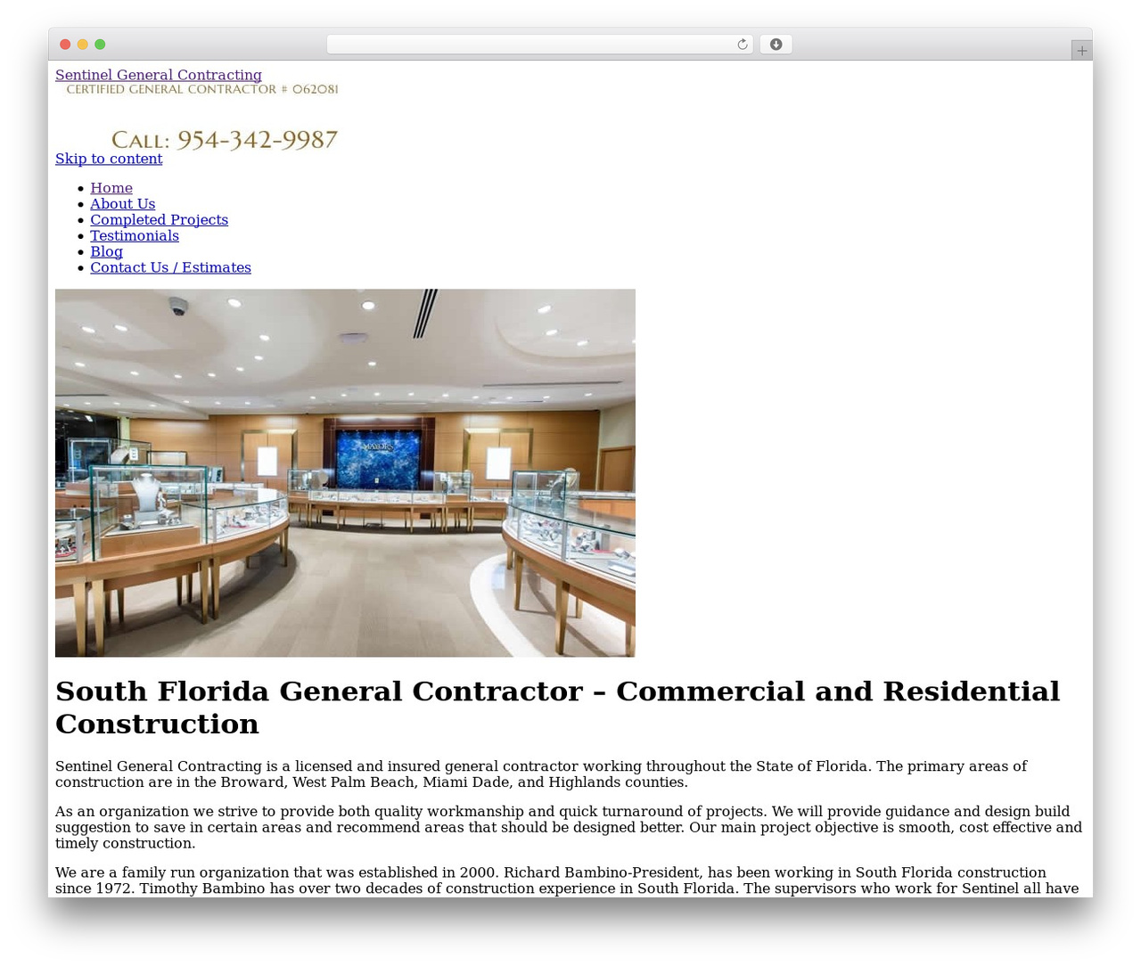 Theme WordPress Sentinel General Contracting - sentinelgeneralcontracting.com