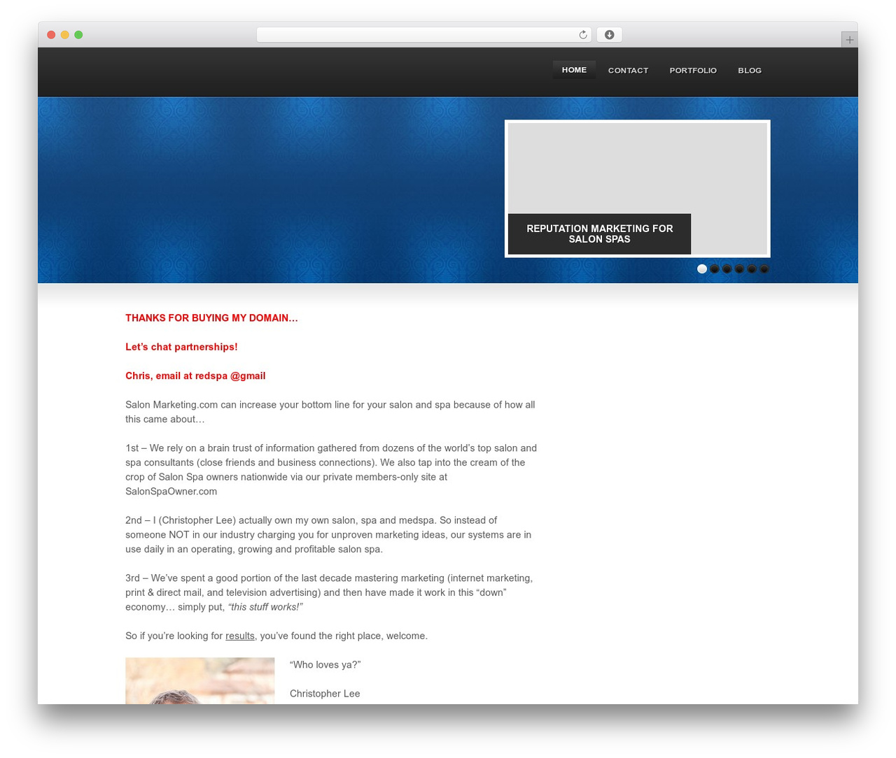 Theme WordPress Thesis - salonmarketing.com