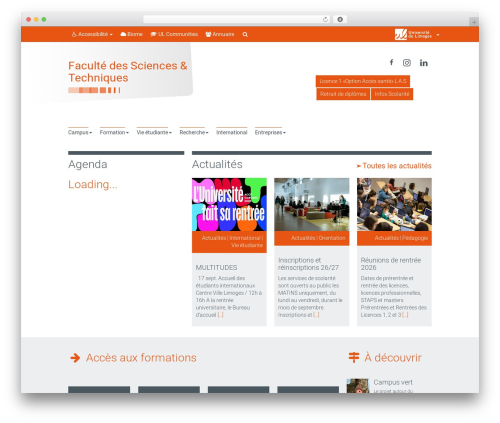 wordpress-bootstrap-master-child best WordPress theme - sciences.unilim.fr