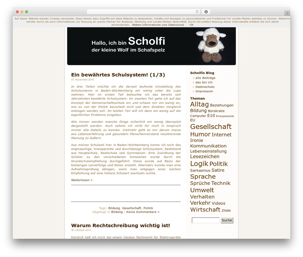 WordPress Default WordPress theme - scholfi.net