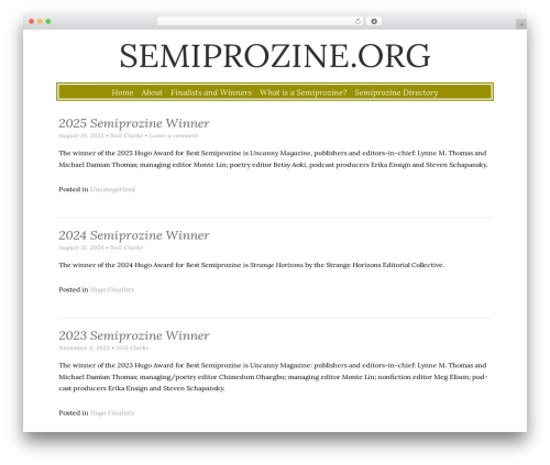 WordPress theme Lycka lite - savesemiprozine.org