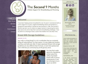 WordPress theme second9months by Karen Wegehenkel
