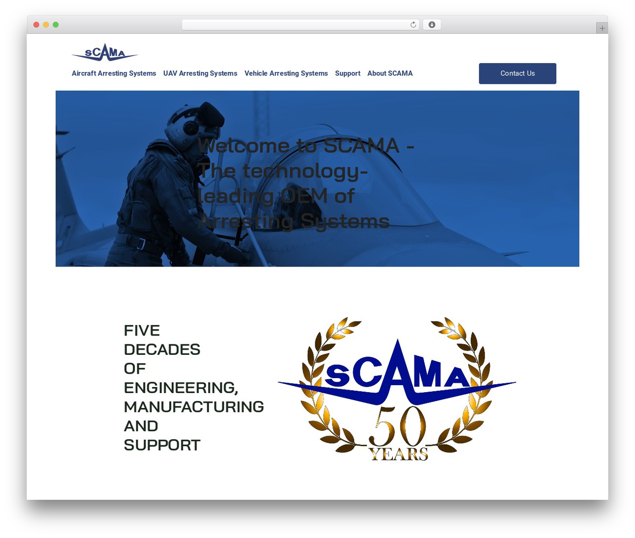 WordPress website theme Scama - scama.se