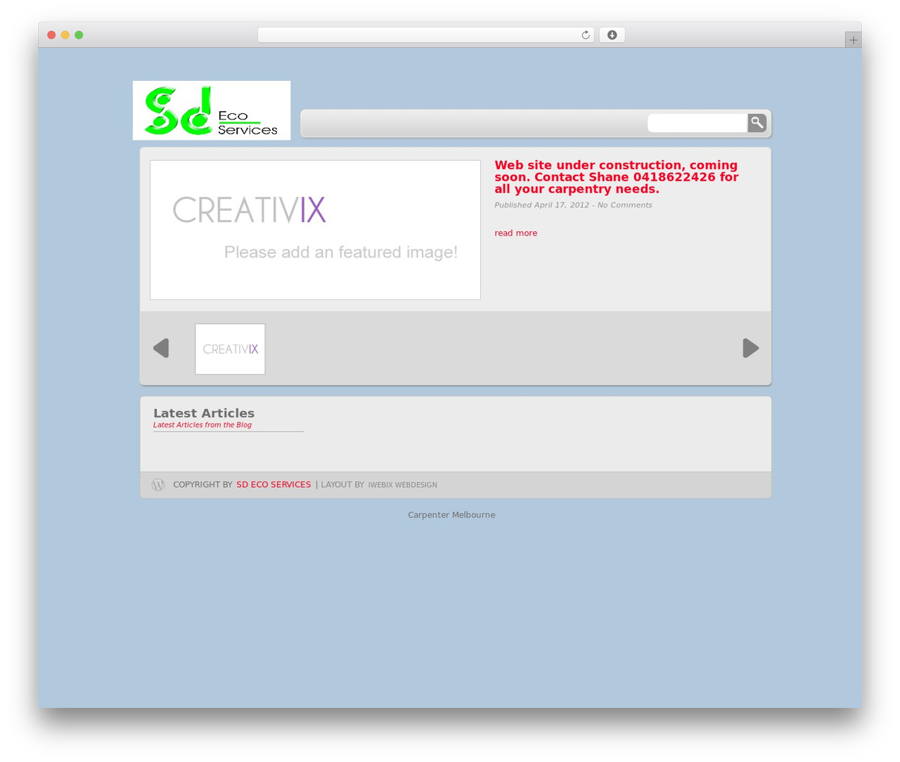 WP-Creativix WP theme - sdeco.com.au