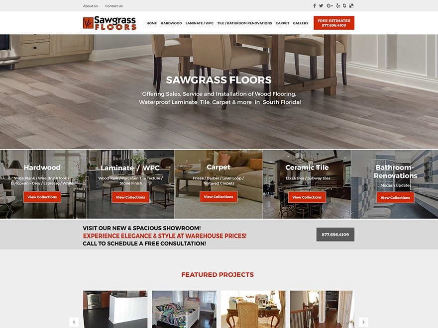 WP theme SawgrassF by American Creative