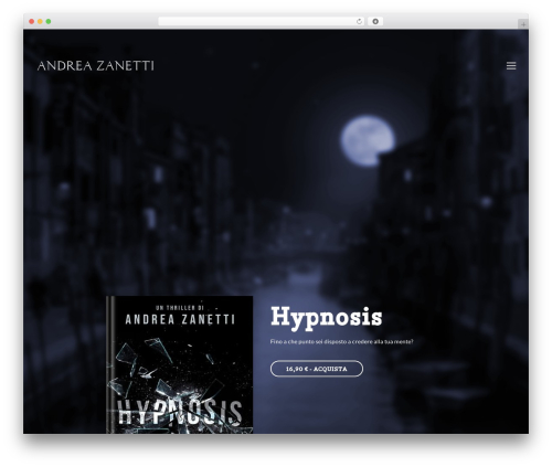 Bebolanding WordPress theme - zanettibooks.com