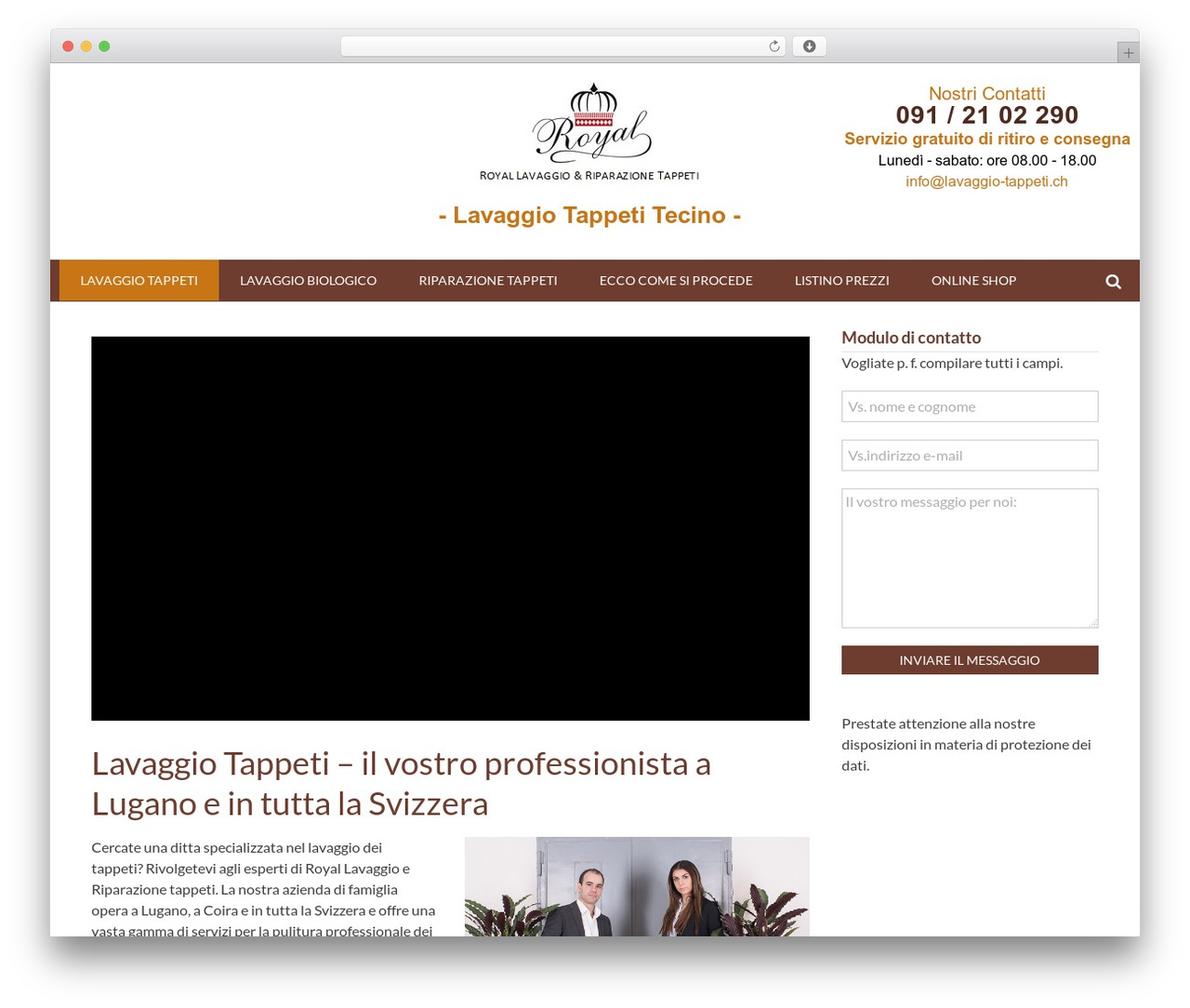 Best WordPress theme Accesspress Basic - lavaggio-tappeti.ch
