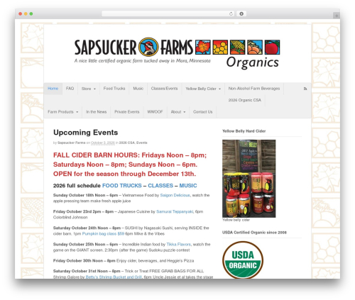 Best WordPress theme Canvas - sapsuckerfarms.com