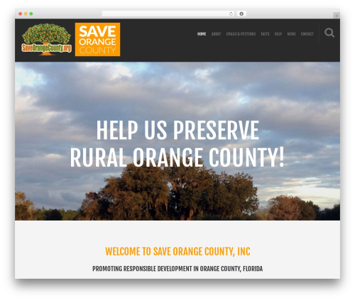cherry top WordPress theme - saveorangecounty.org