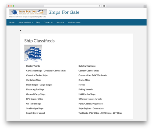 ClassiPress theme WordPress - sale-ships.com