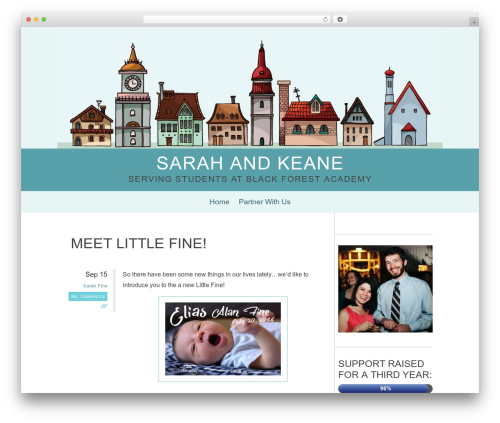 December premium WordPress theme - sarahandkeane.com