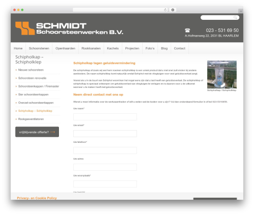 Gdpr consent WordPress plugin - schmidt-schoorsteenwerken.nl/schoorstenen/schipholkap-schipholklep
