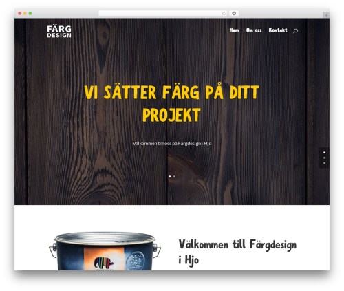 Divi WordPress theme - fargdesign.nu