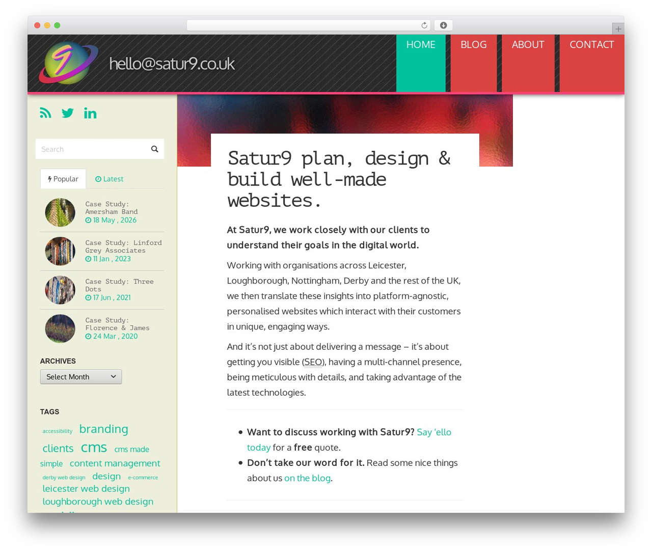 FULLBY theme WordPress - satur9.co.uk