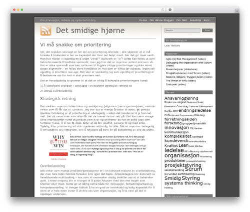 Grey Matter theme WordPress - scrummaster.no
