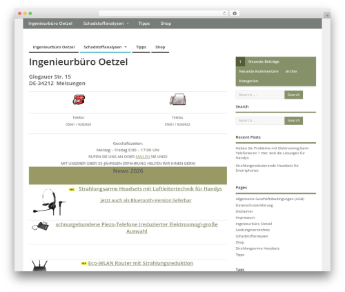 MesoColumn theme WordPress free - schadstoffanalytik.com