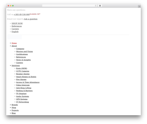 MLab theme WordPress - professionalalarm.eu