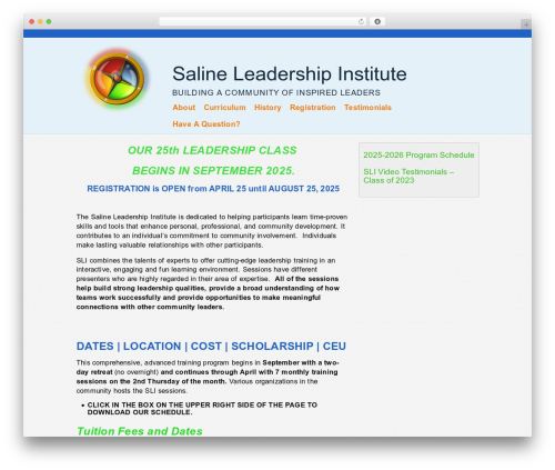 Orion WordPress theme - salineleadershipinstitute.com