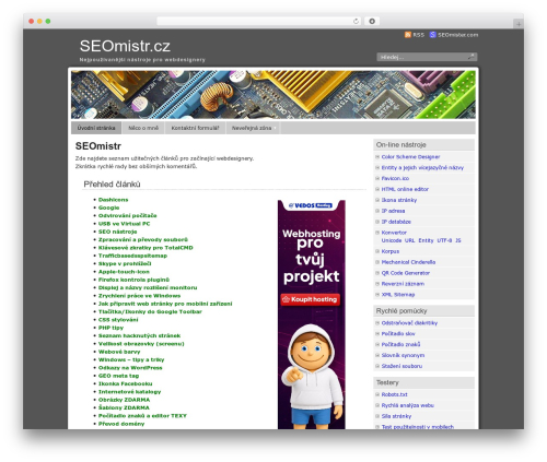 Panorama WordPress theme design - seomistr.cz Panorama WordPress theme design - seomistr.cz