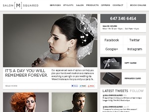 Salon M Squared WordPress theme