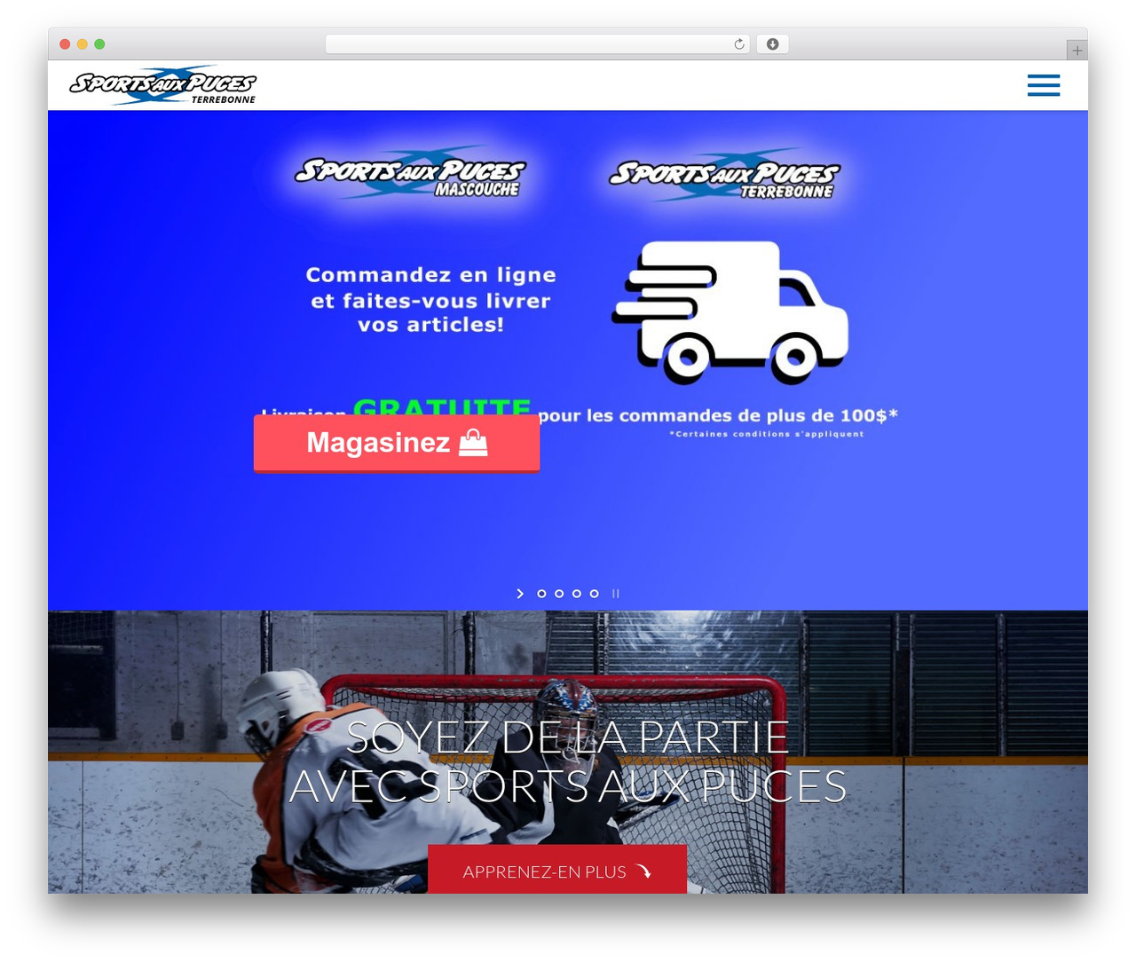 SAP WordPress theme design - sapterrebonne.com