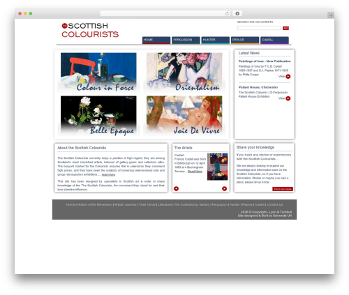 Nivo slider for wordpress WordPress plugin - scottishcolourists.co.uk