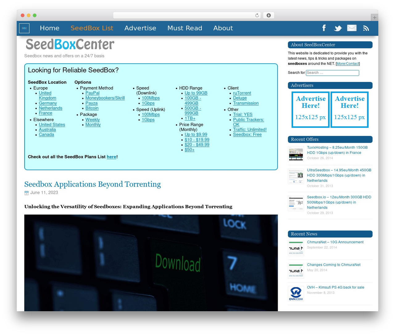 Theme WordPress SBC - seedboxcenter.com