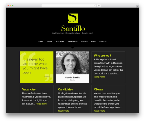 The Grid WordPress theme - santilloconsulting.co.uk