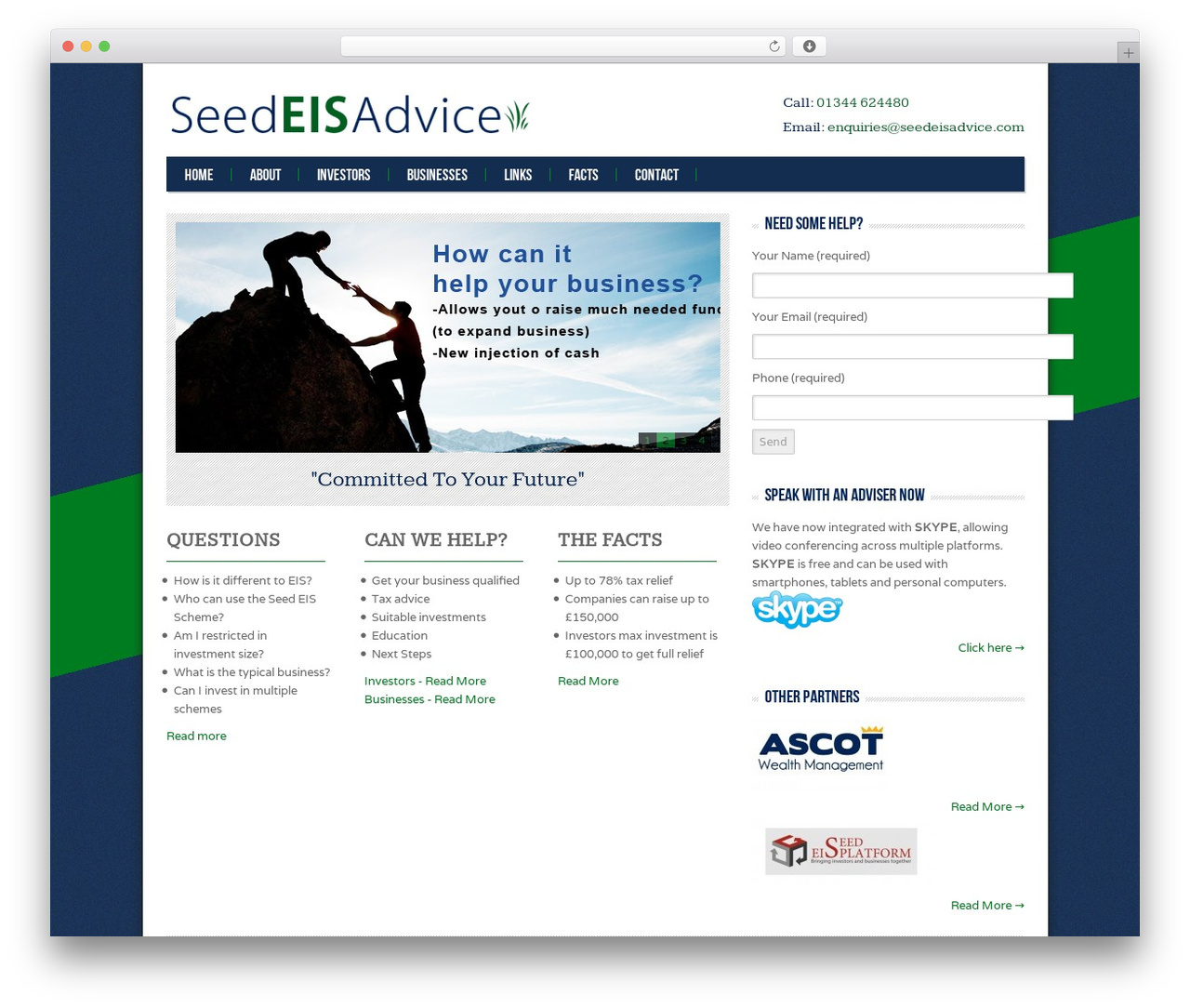 Theme WordPress Seed EIS Advice - seedeisadvice.com