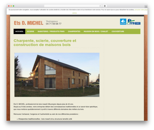 Theme WordPress Zend - scierie-charpente-michel.fr