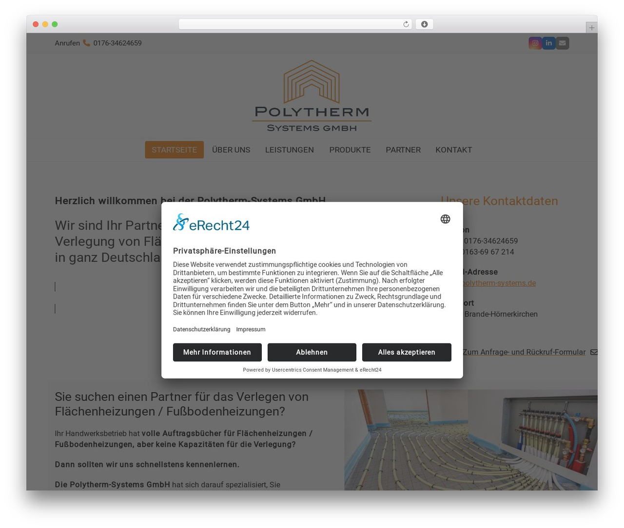Total top WordPress theme - polytherm-systems.de