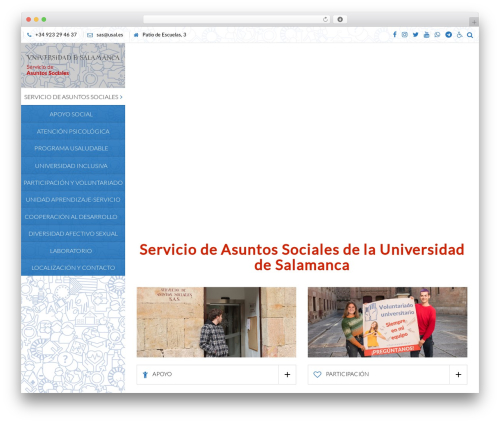 Vertikal WordPress theme - sas.usal.es