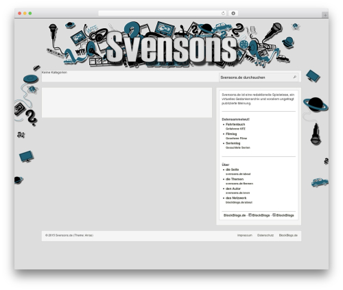 WordPress theme Arras - svensons.blockblogs.de WordPress theme Arras - svensons.blockblogs.de
