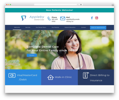WordPress theme Laurel - burlingtondental.ca