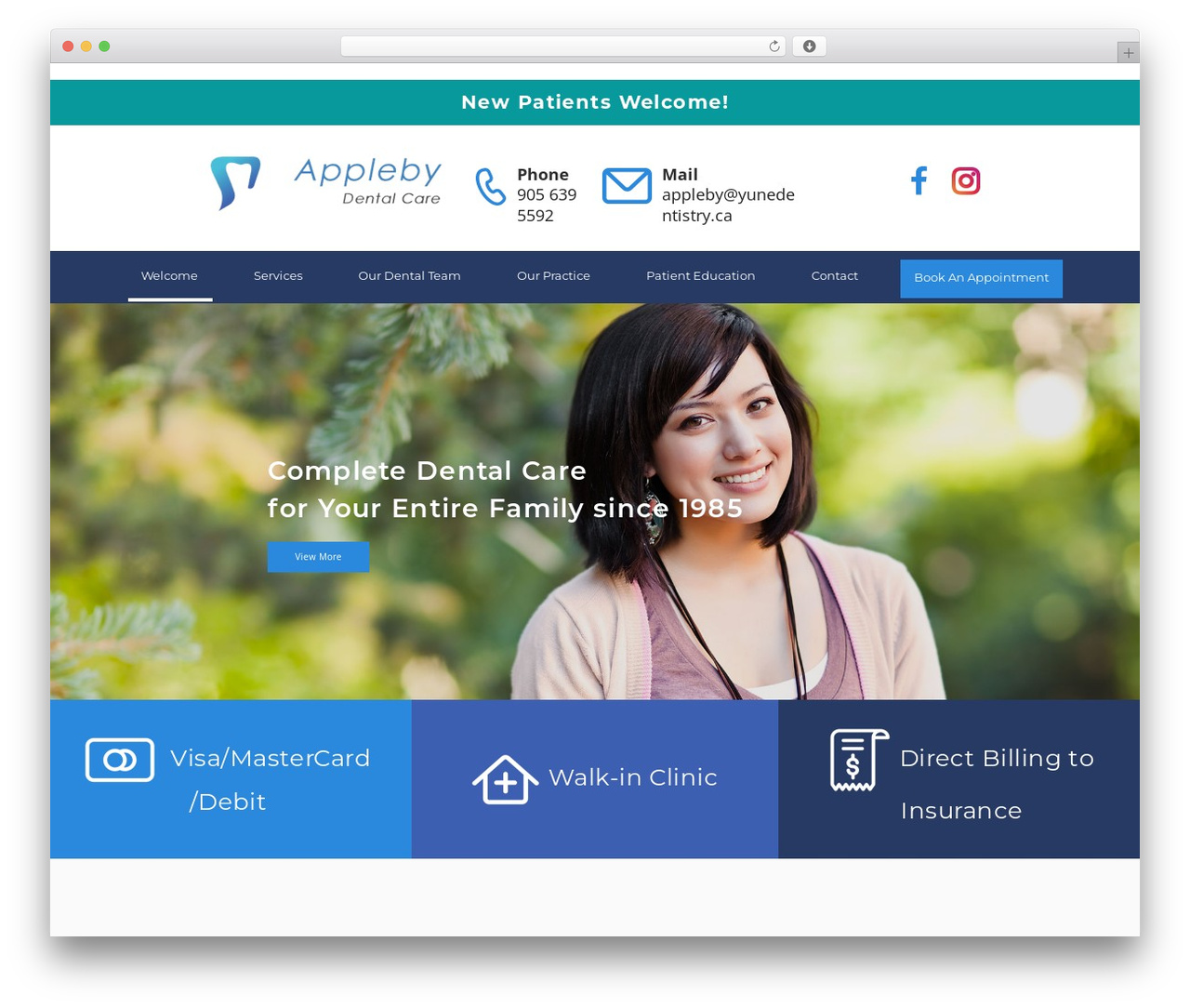 WordPress theme Laurel - burlingtondental.ca