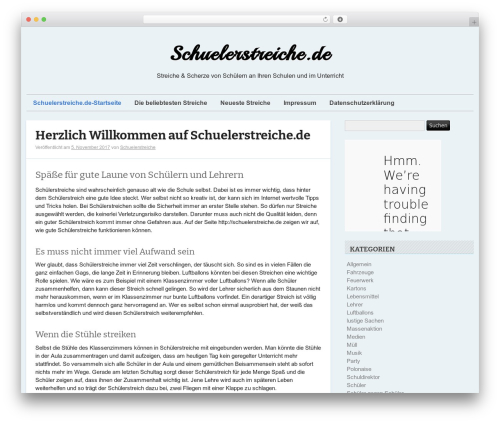 WordPress theme Rundown - schuelerstreiche.de WordPress theme Rundown - schuelerstreiche.de
