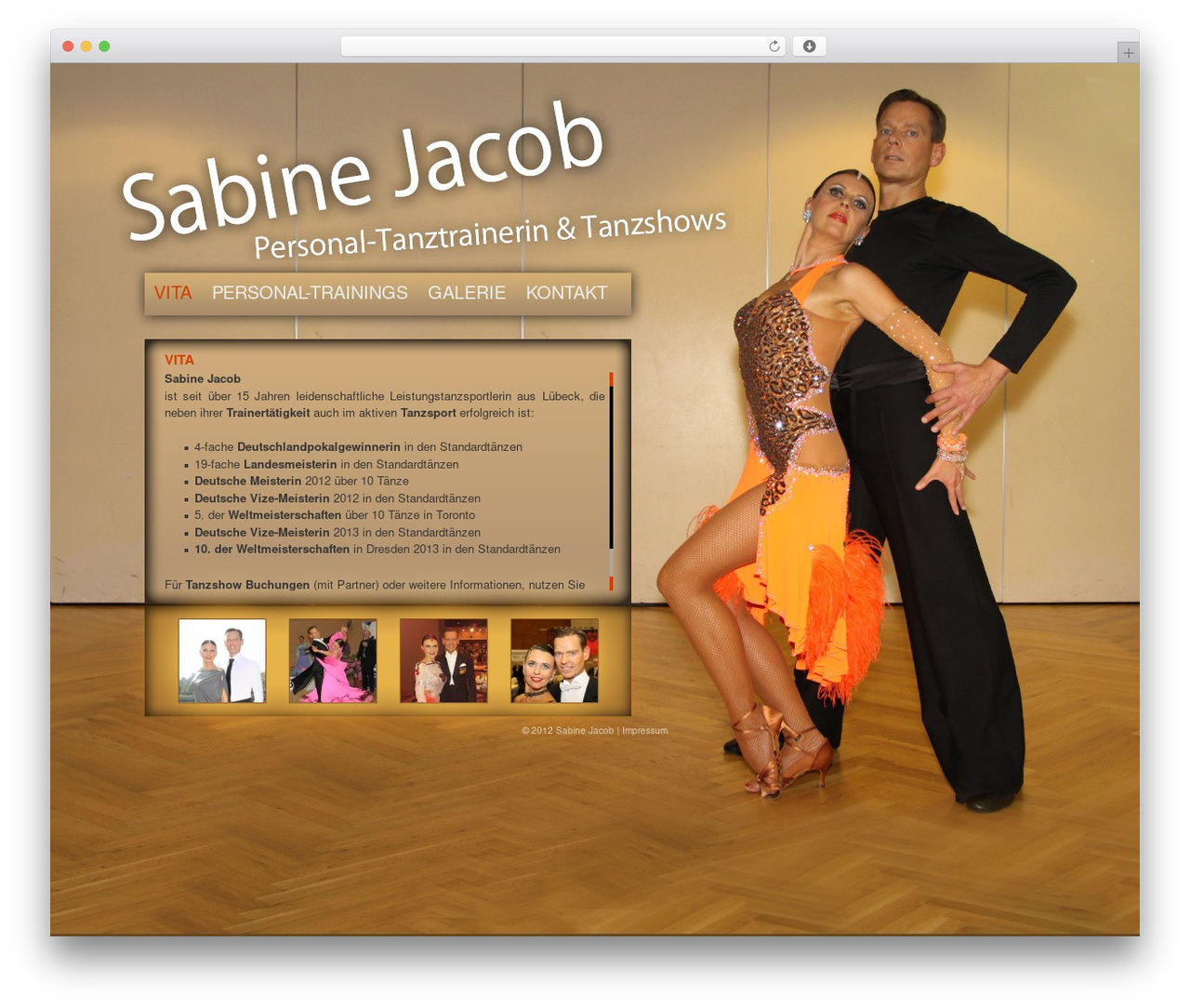 WordPress theme Sabine Jacob Theme - sabinejacob.de