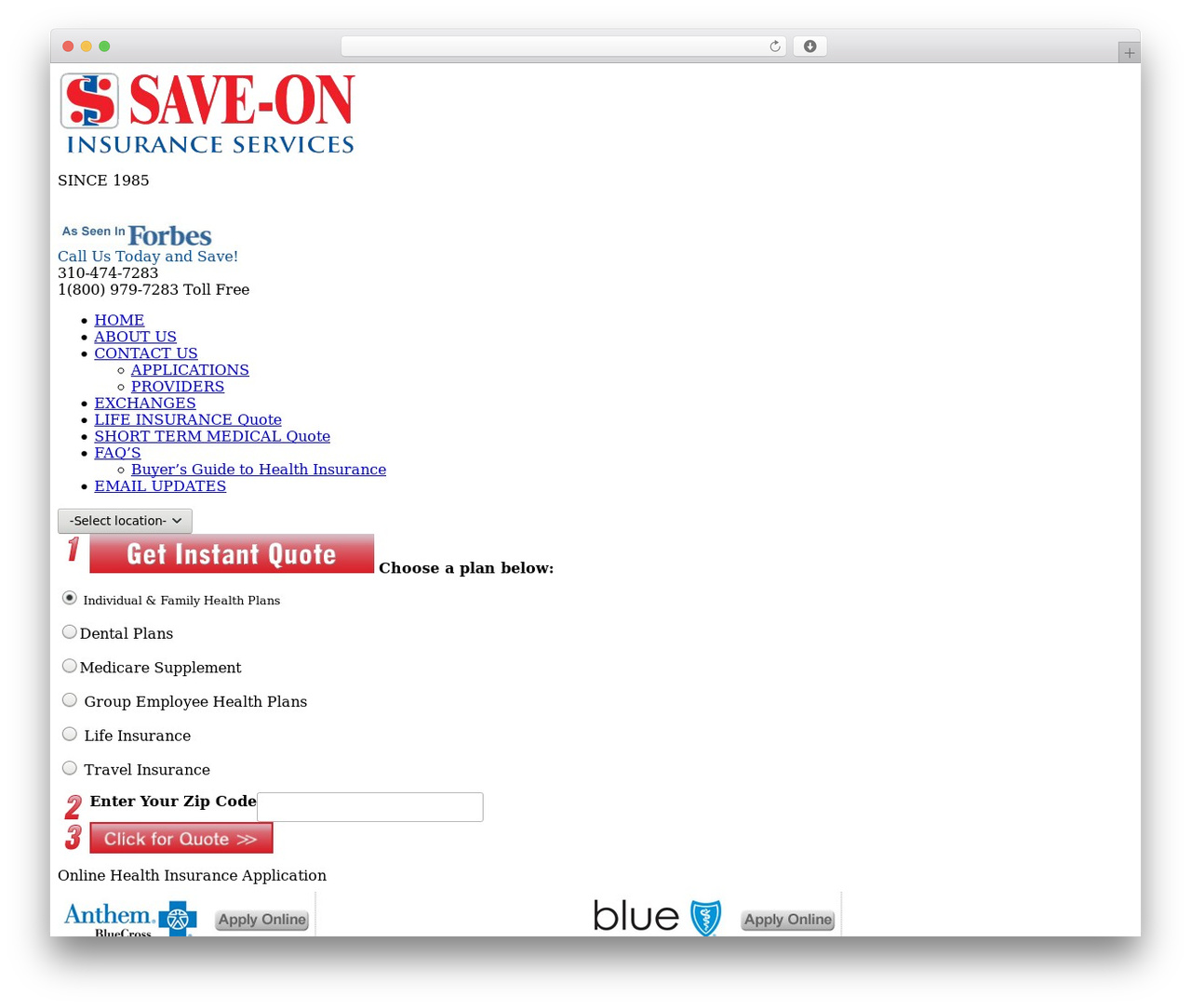 Bradley WordPress theme - save-onhealthinsurance.com