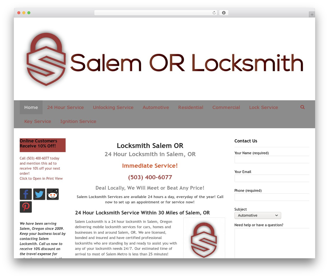 Canvas WP theme - salemorlocksmith.com Canvas WP theme - salemorlocksmith.com
