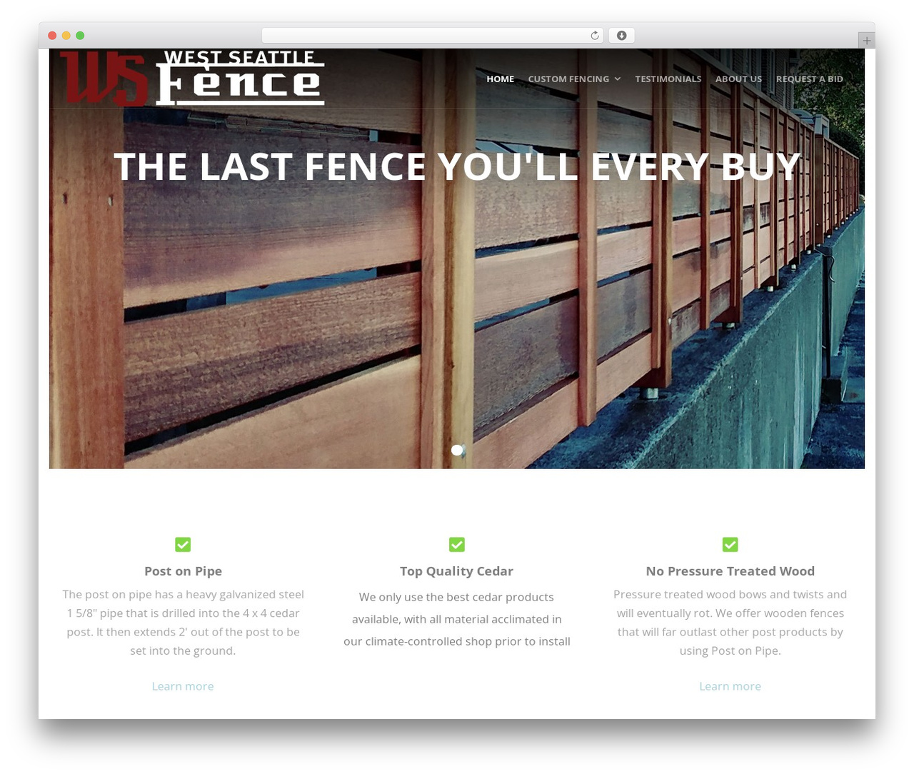 Create theme WordPress - westseattlefence.com Create theme WordPress - westseattlefence.com