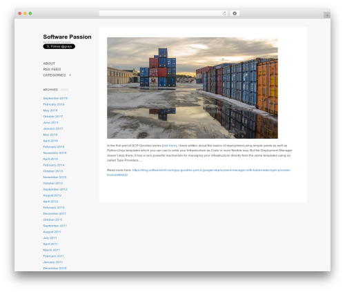 Creative theme WordPress - softwarepassion.com Creative theme WordPress - softwarepassion.com