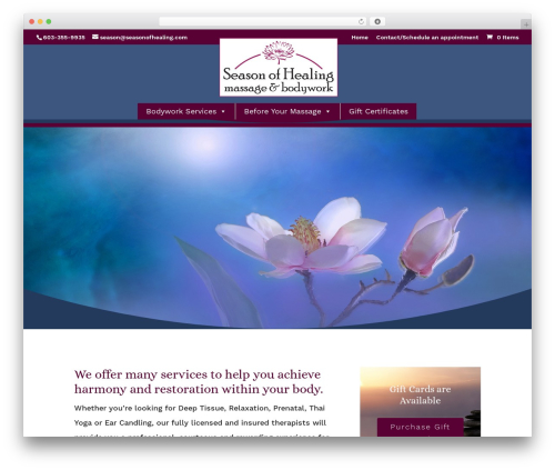 Gift up WordPress plugin - seasonofhealing.com