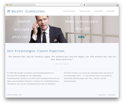 Durus WordPress website theme - selent-consulting.com