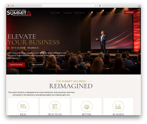 Hello Elementor company WordPress theme - remodelerssummit.com