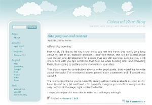 Pure WordPress theme by Celestial Star