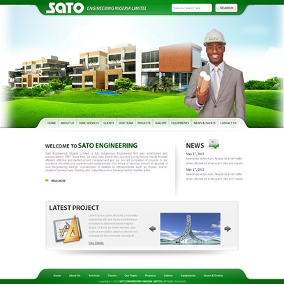 SATO Engineering WordPress theme