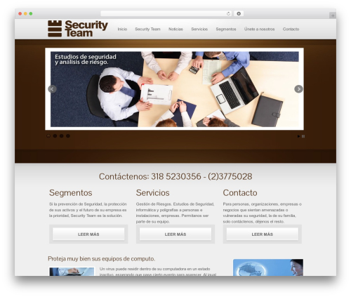 Securityteam template theme WordPress - securityteam.com.co/sitio