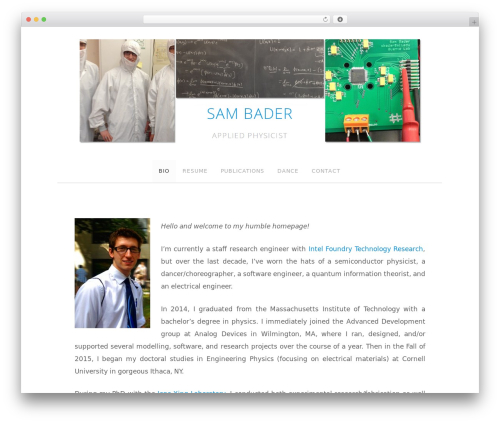 Simple Style Child WordPress theme - sambader.net